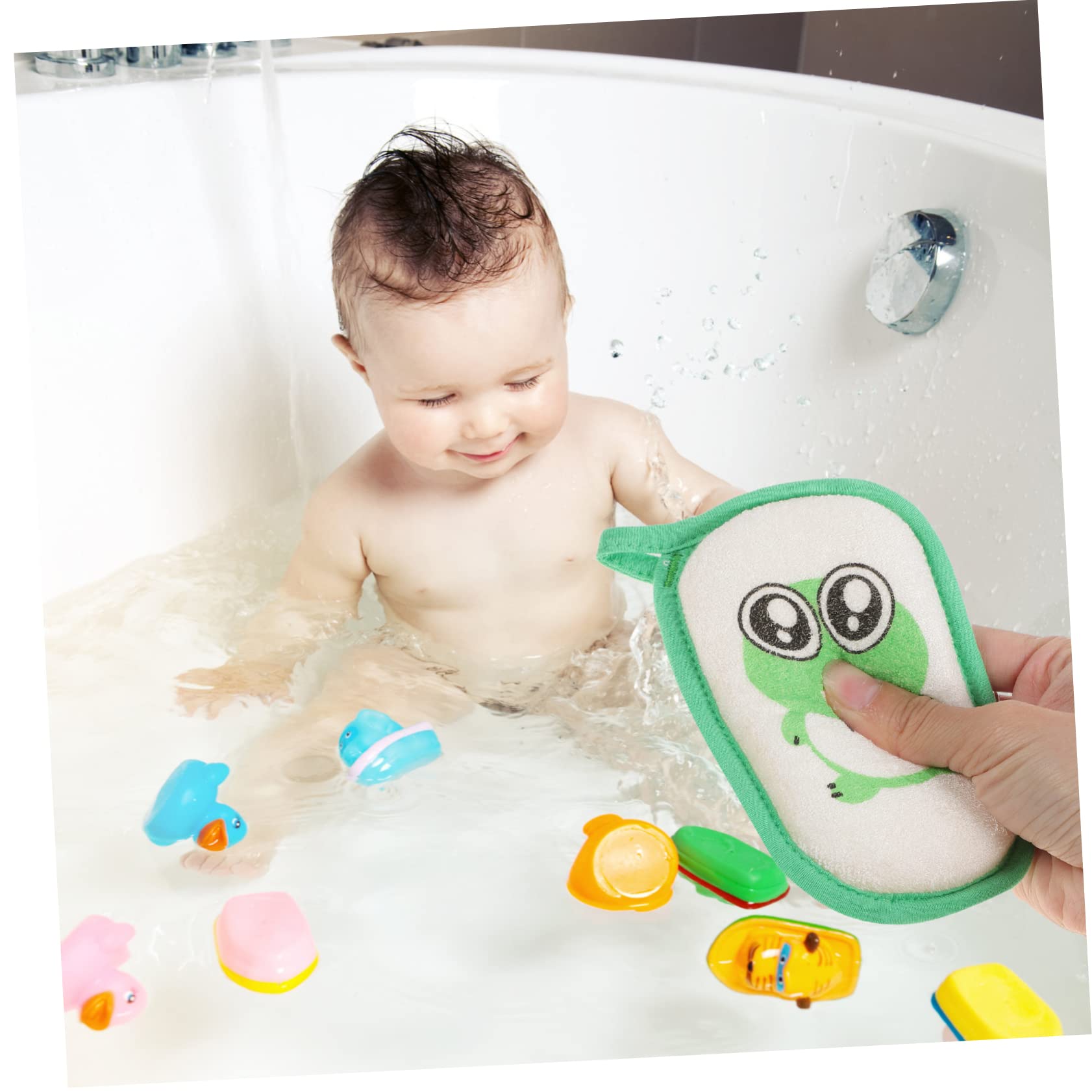 Beaupretty 15piezas Esponjas De Baño Para Bebés Esponjas De De Caricatura Para Nuevos Nacidos Suaves y Efectivas Para Baños De Niño Niña Fácil Limpieza y Diversión El Agua