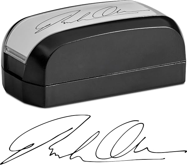 MaxMark Customized Self Inking Stamp - Choose from 15 Ink Colors