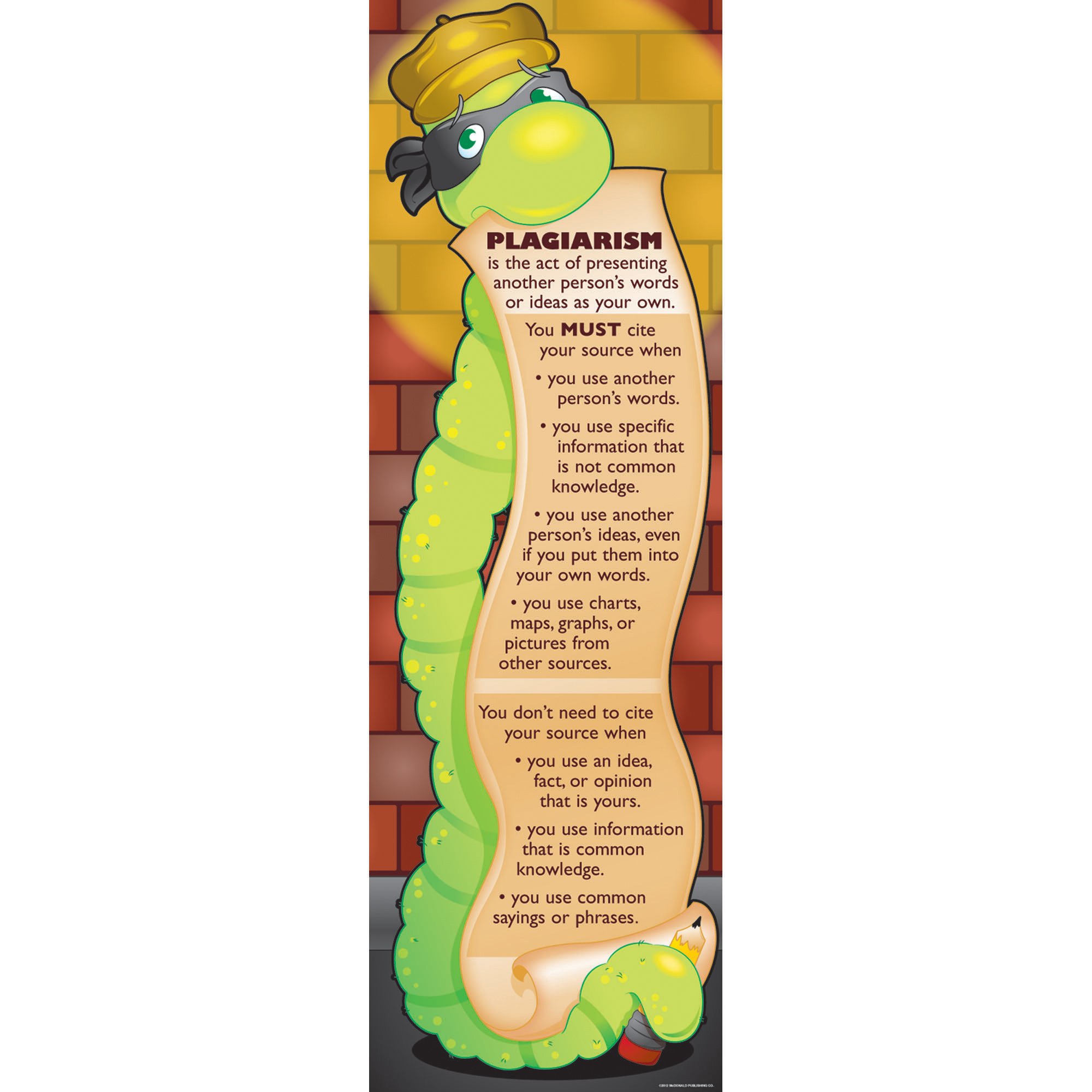 McDonald Publishing Preventing Plagiarism Colossal Concept Poster