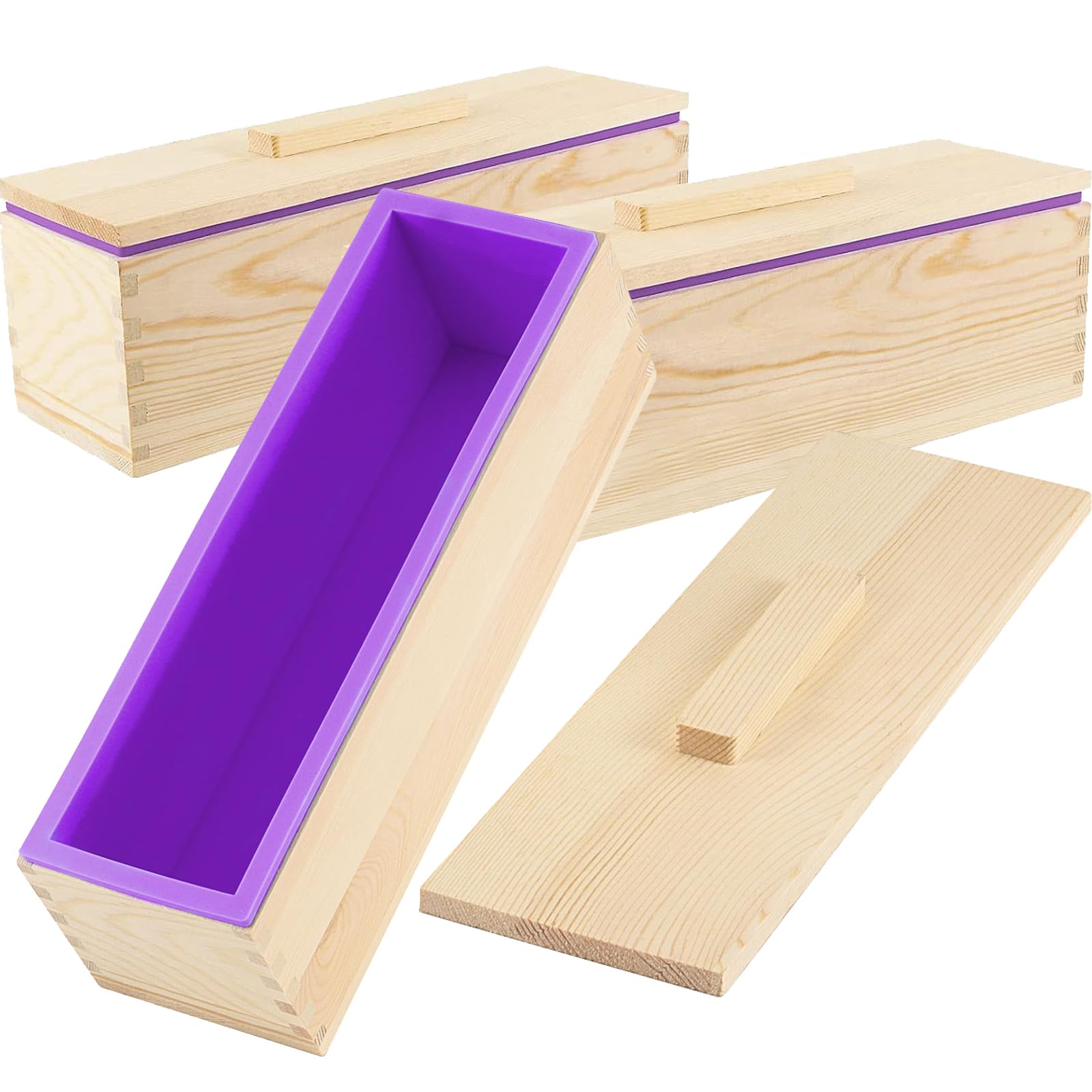 MAHIONG 3-Pack 47oz Silicone Soap Kit