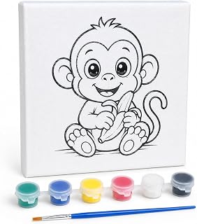 SOGUD Boyama Tuval Seti - 20x20 cm Çerçevesiz Hazı
