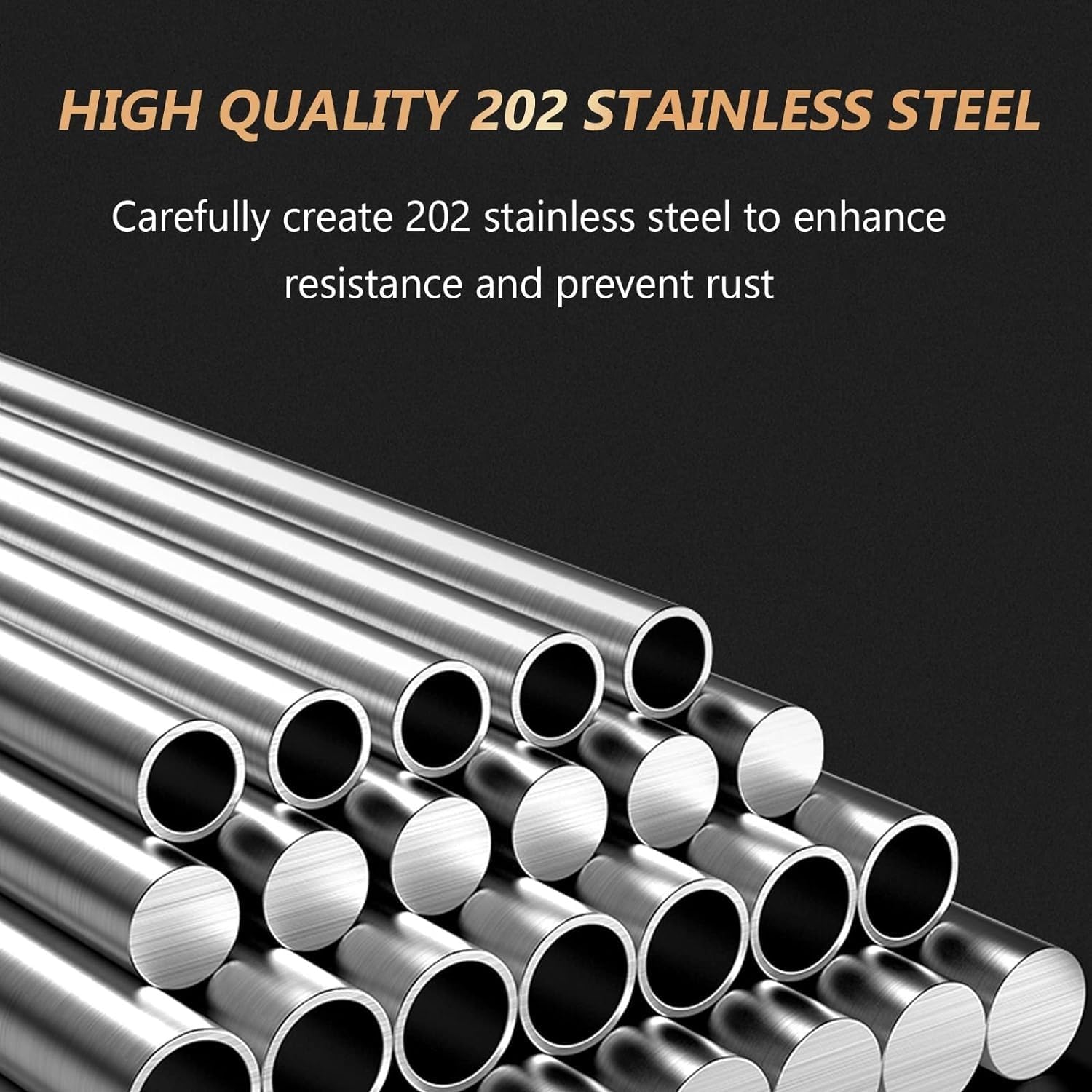 Safety Cones,Stainless Steel Security Posts Parking Bollards,Reflective Tape Barriers with Hanging Ring,Metal Bollard for Construction Sites,Facility Management (Size:60x7.6cm)