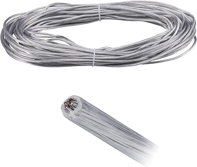 Paulmann Corduo 94589 Tension Rope 20 m Insulated 2.5 mm² Rope Transparent Wire Rope Rail