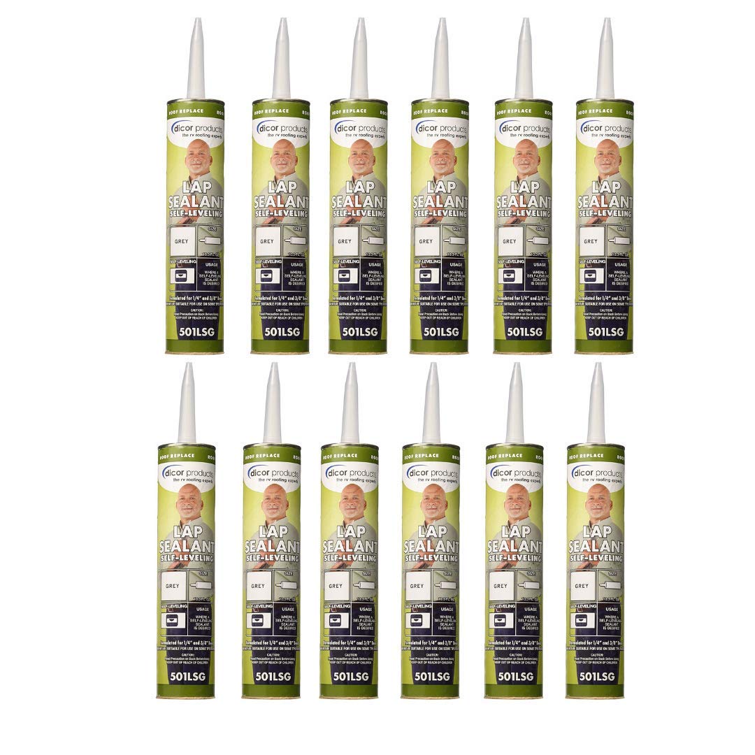 Dicor 501LSG-1 Grey Lap Sealant - 10.3 Ounces (12 Pack)