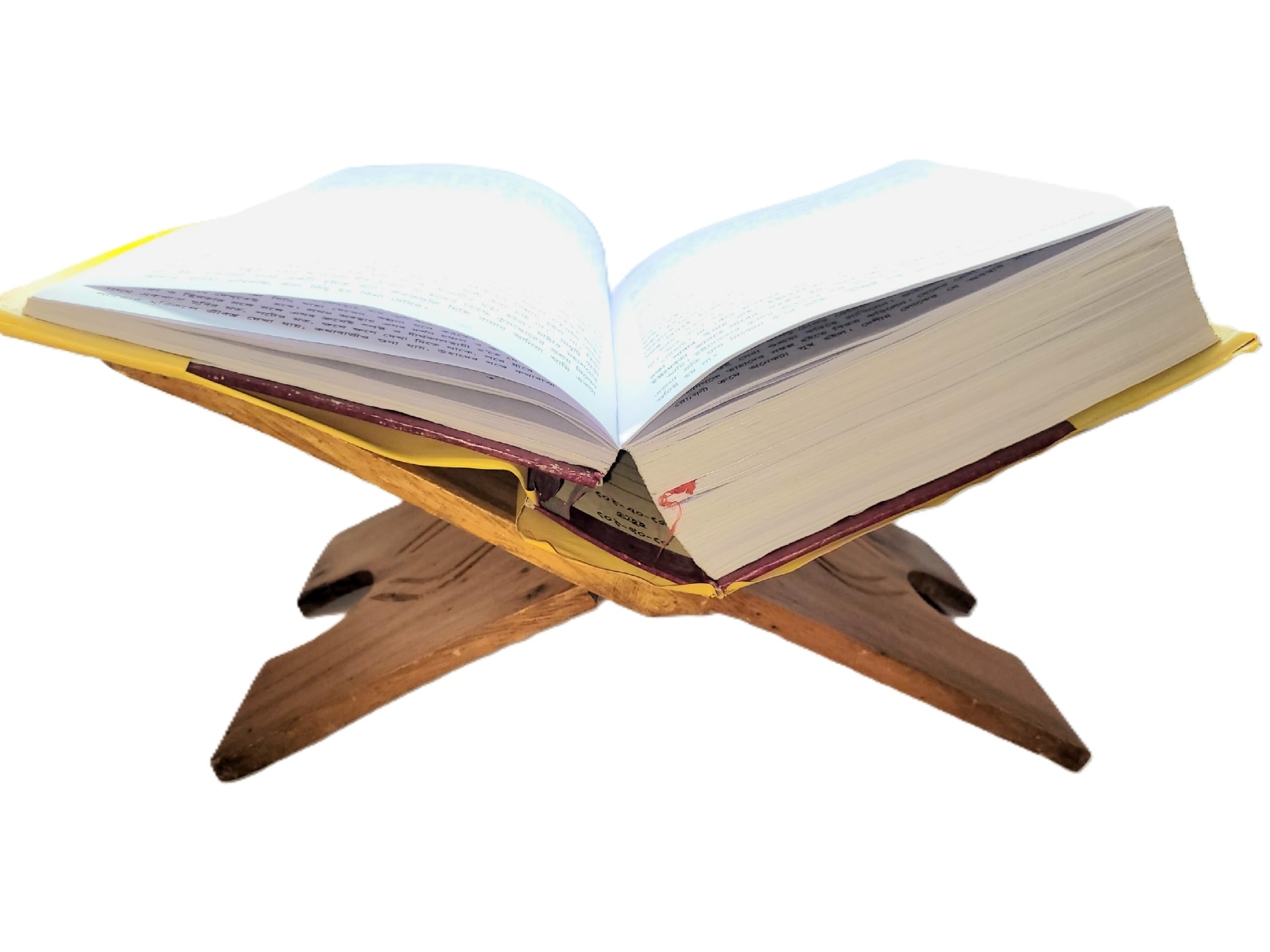 Wooden Holy Book Stand or Book Rest for Pooja Reading Geeta Bible Quran Books (12 INCH).-image-48