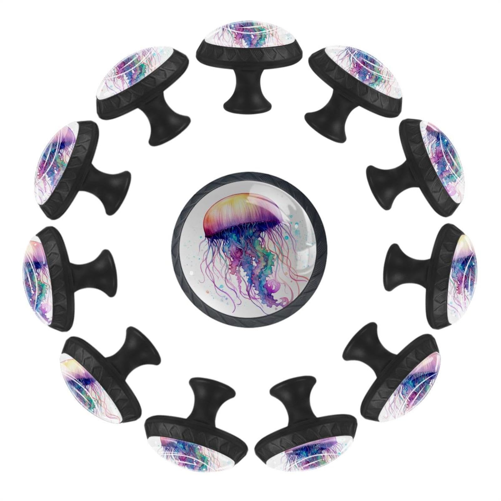 Boutons en verre méduse aquarelle pour exprimer votre créativité chez vous