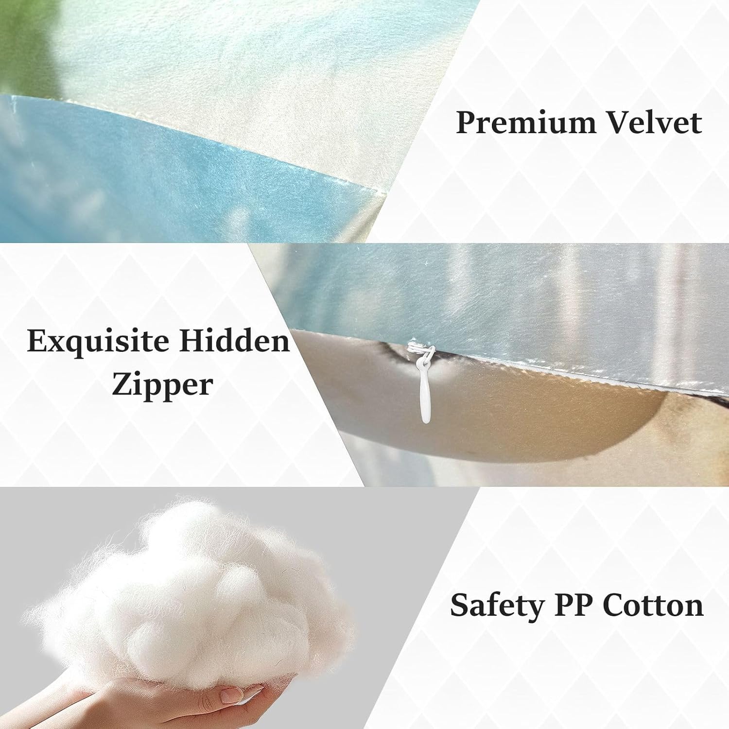 Sea Beach Human-Shaped Pillow Soft Body Pillows Washable Velvet Pillows for Anxiety Relief Sleeping Cuddling & Support