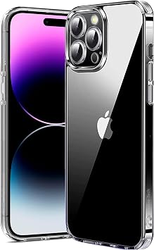 Crystal Clear for iPhone 14 Pro Max Case [Anti-Yellowing] [Superior Military-grade Protection] Shockproof Protective Phone Case Thin Slim Cover for iPhone 14 Pro Max