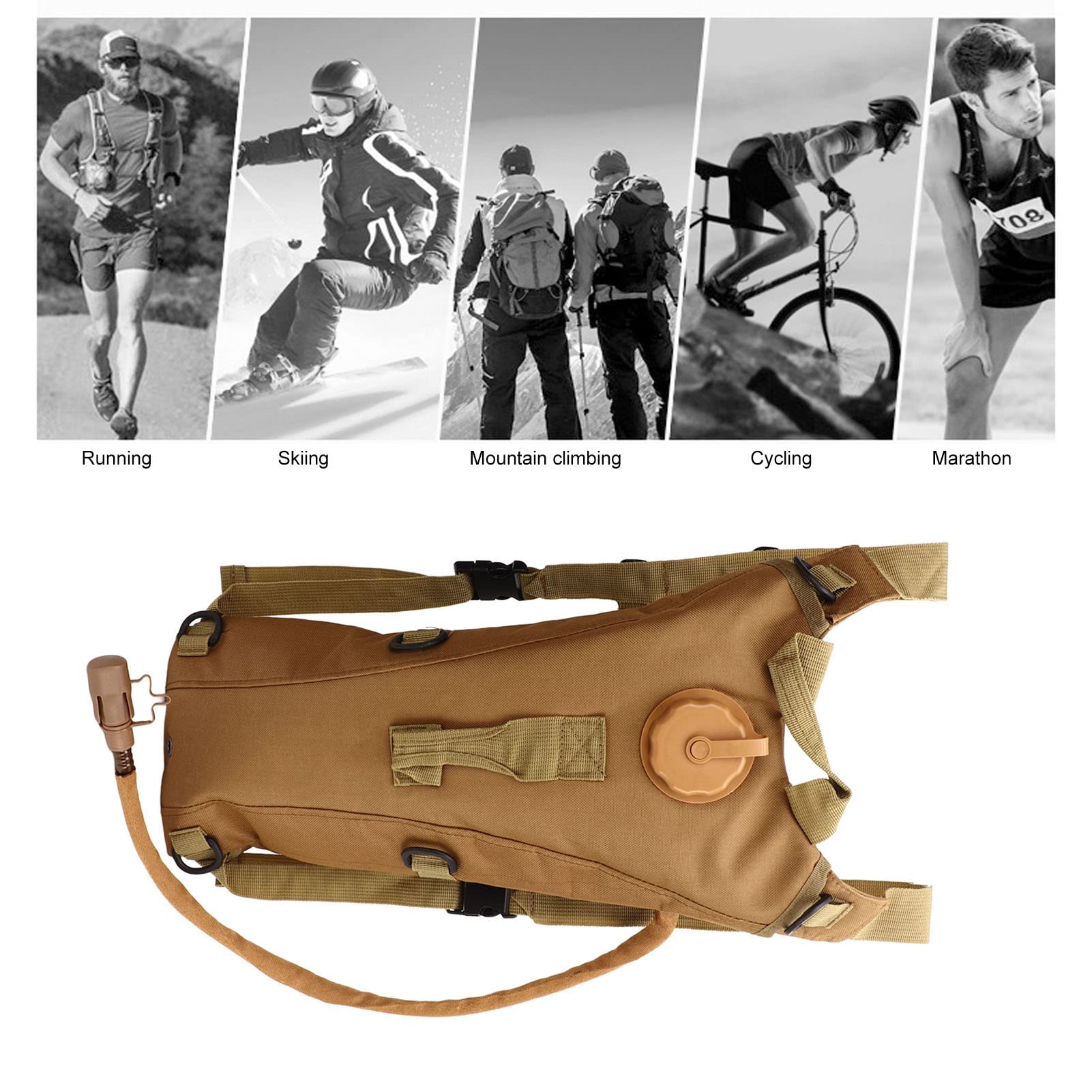 Sac D'hydratation OSIGEI 3L – Réservoir Anti-fuite, Léger, Ergonomique, Pour Rando, Vélo, Fitness