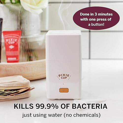 Miniatura 9 de Discos menstruales con esterilizador – Clasificado 1 para el disco de período más cómodo y reutilizable – Mata el 99.9% de los gérmenes con vapor