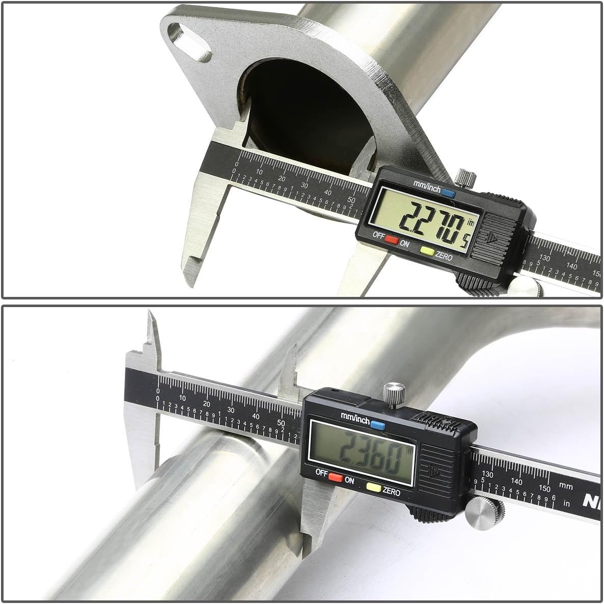 Auto Dynasty 4 Inches Rolled Muffler Tip Catback Exhaust System Compatible with 2001-2005 Lexus IS300 Altezza XE10, Stainless Steel