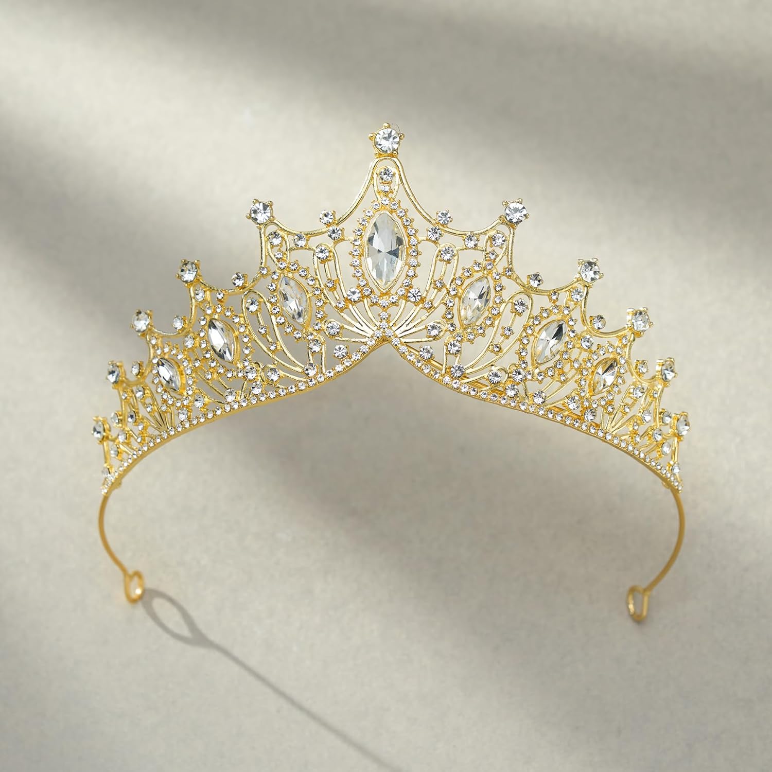 SWEETV Vintage Tiaras and Crowns for Women Queen Crown Costume Headpiece for Halloween Quinceanera Pageant Prom - Image 4