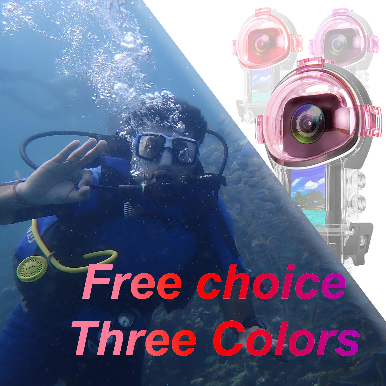 Filtro Rosso Per Action Cam Shanrya - Correzione Colore Per Riprese Subacquee - Foto 3