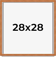 Vista 61 de Marco marrón de 18 x 24 pulgadas, marco de madera maciza de nuez de miel, ancho de moldeo de 0.875 pulgadas, profundidad de rabo de 0.875 pulgadas