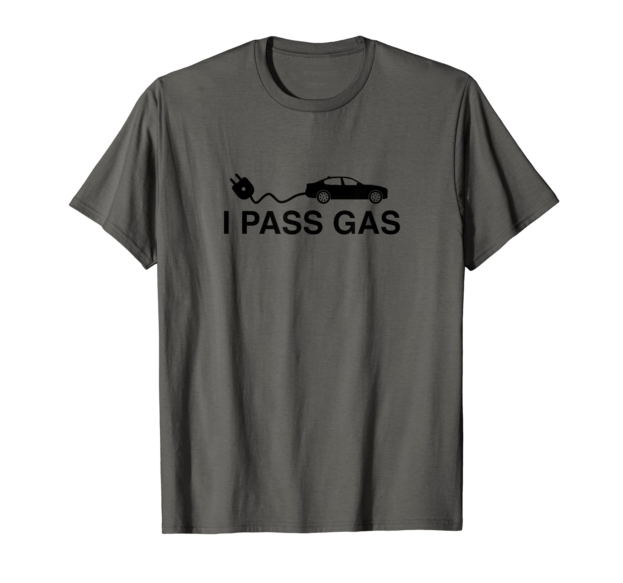 Electric Car DriverI Pass Gas Electric Vehicle Addict Zero Emission T-Shirt