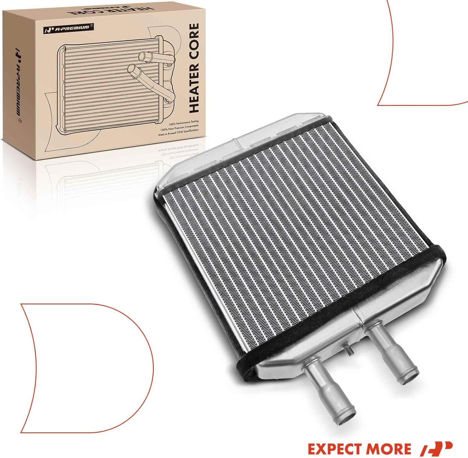A-Premium HVAC Heater Core Compatible with Buick LeSabre, Reatta, Riviera, Electra & Cadillac Commercial Chassis, Fleetwood, DeVille, Allante & Oldsmobile 88, 98, Regency & Pontiac Bonneville