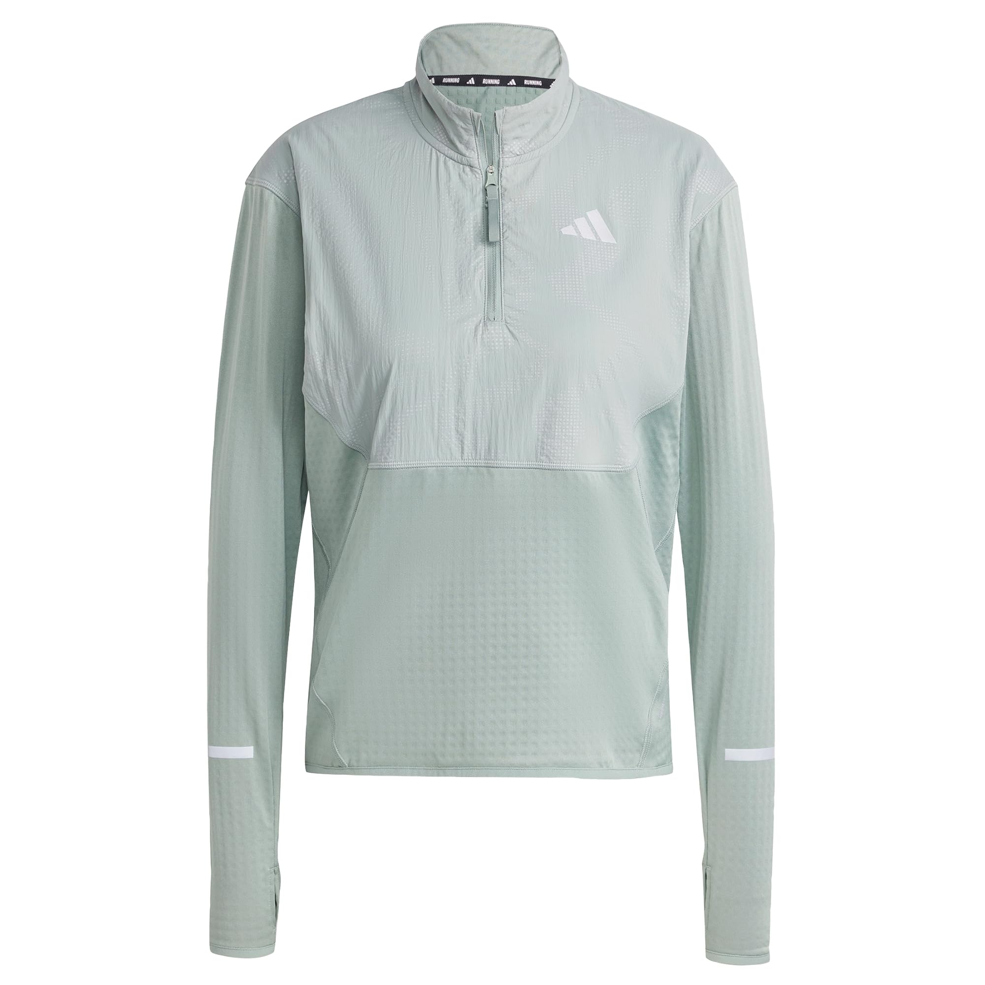 Adidas Women's Silver Ultimate High Visibility Half Zip Performance Tracksuit Top in Size M, Sports Direct