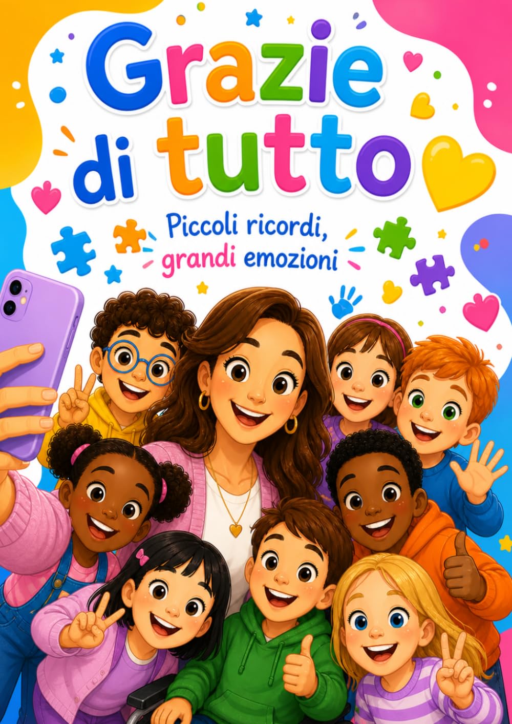 Idee Regalo Maestra di Sostegno: Libro dei ricordi per la maestra di sostegno | Messaggi, foto e disegni di tutti gli alunni in un unico ricordo