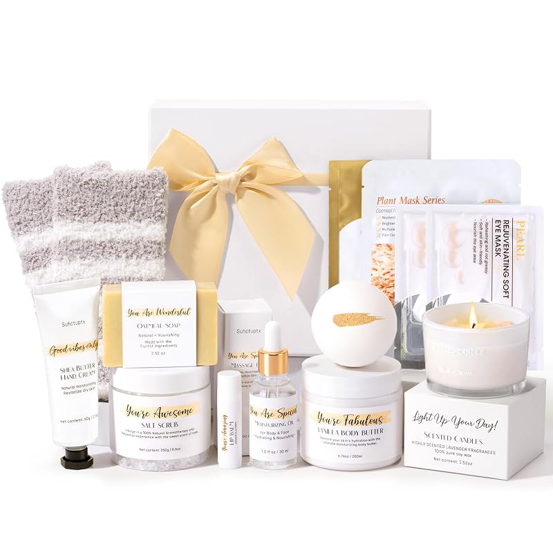 Suhctuptx Kit de Banho e Cuidados Corporais com 13 Peças