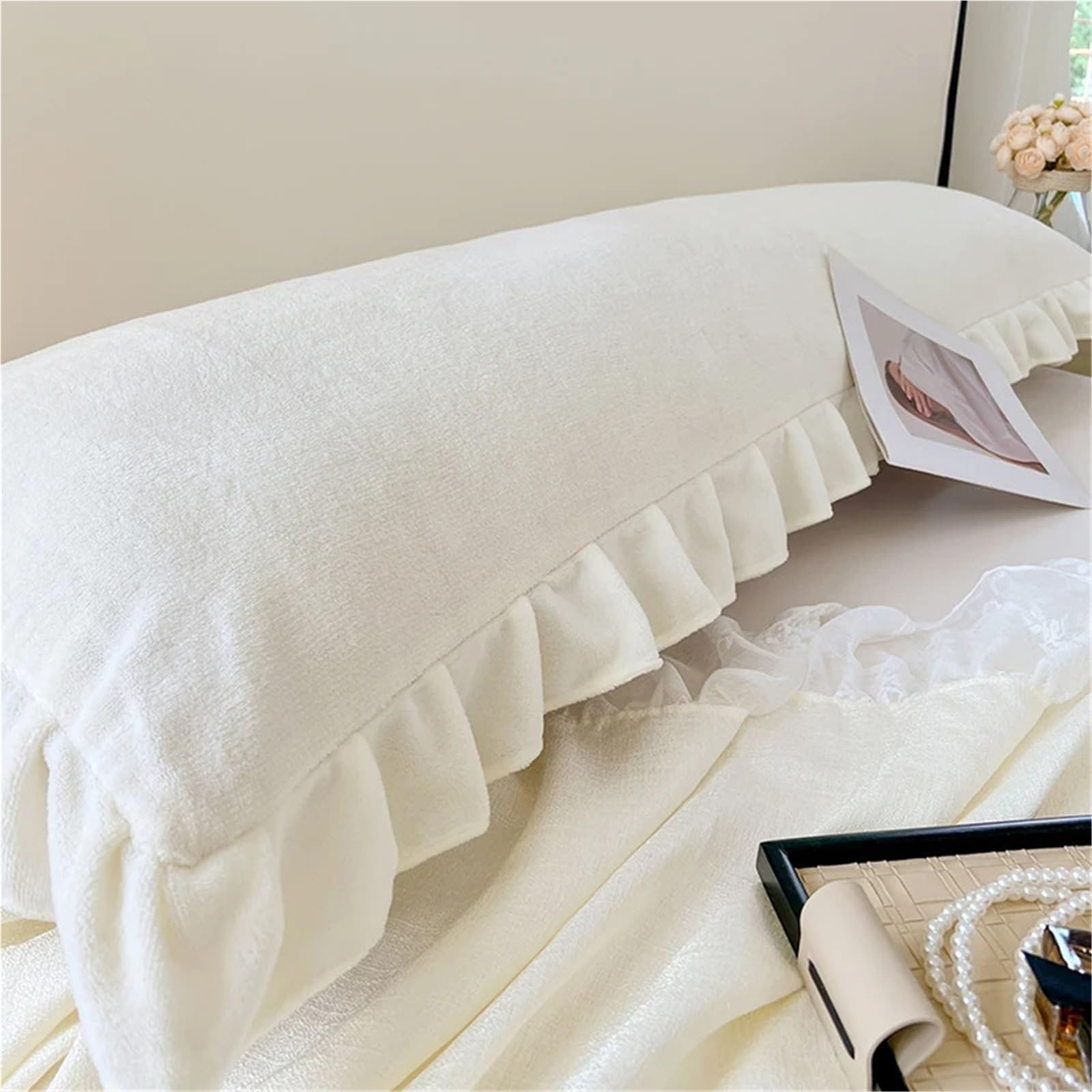 Longueur taie d'oreiller de Couchage Double Polaire Flanelle Chaleur