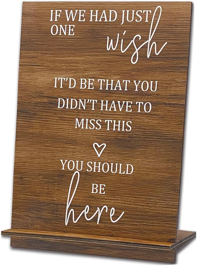 Rustic Wooden Wedding Decor Inspiration: Table Signs & Memorials