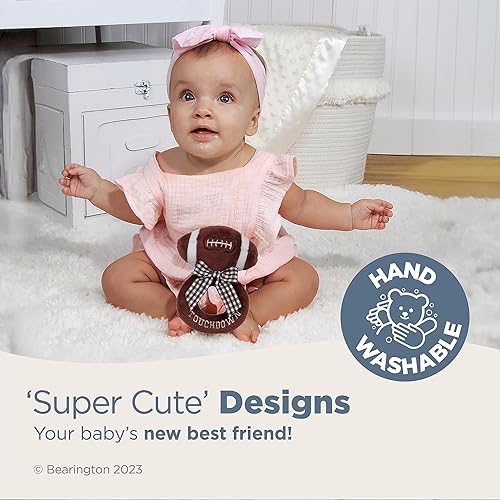 Vista 29 de Bearington Collection Lil' Lofty - Sonajero de jirafa de 5.5 pulgadas, sonajeros de peluche, regalo para recién nacido