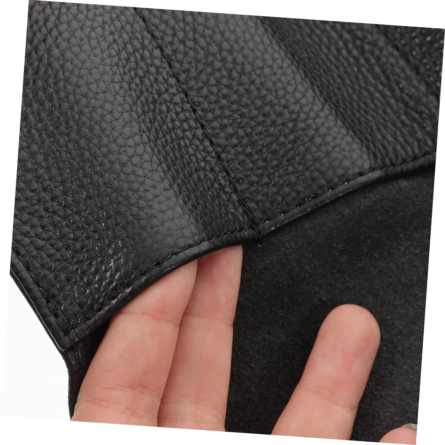 UKCOCO Estuche de Viaje para Reloj de Cuero Negro Cremallera
