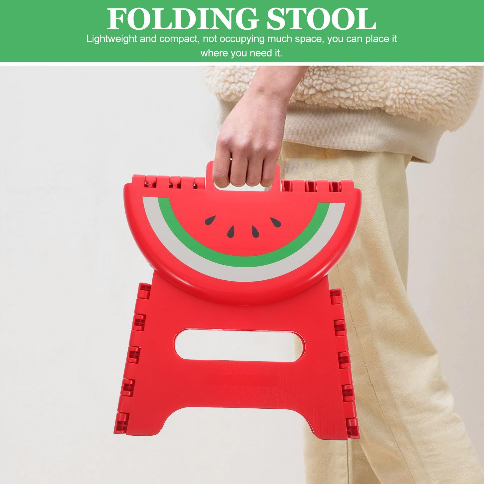 MAGICLULU Sgabello Pieghevole in Plastica, Portatile e Resistente, Sgabello da Campeggio e Pesca per Uso Esterno, per Viaggi, Giardinaggio e Attività All’aperto