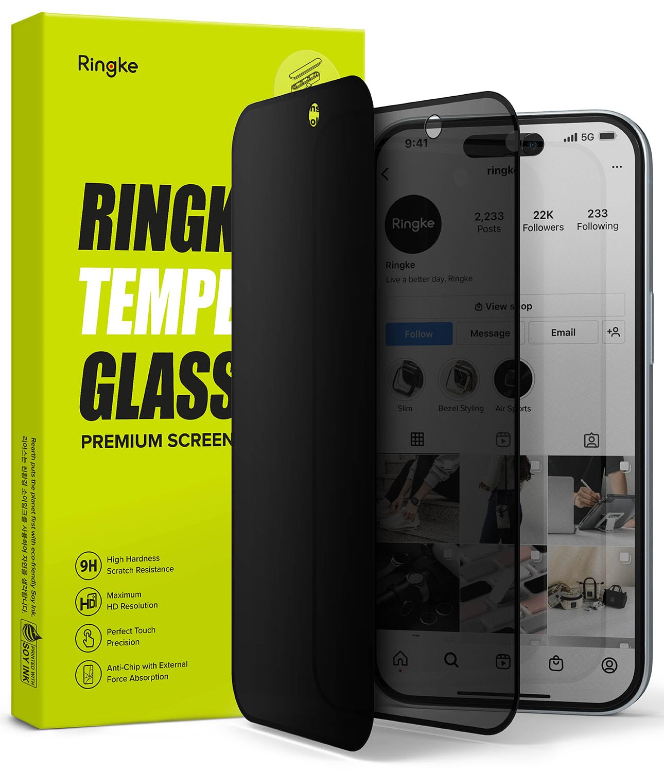 Ringke Privacy Glass [Anti-spy] Compatible with iPhone 15 Privacy Screen Protector 5G Tempered Glass Screen Protector with Easy Application Kit (B0CG9Z6TD4) Amazon Price History, Amazon Price Tracker