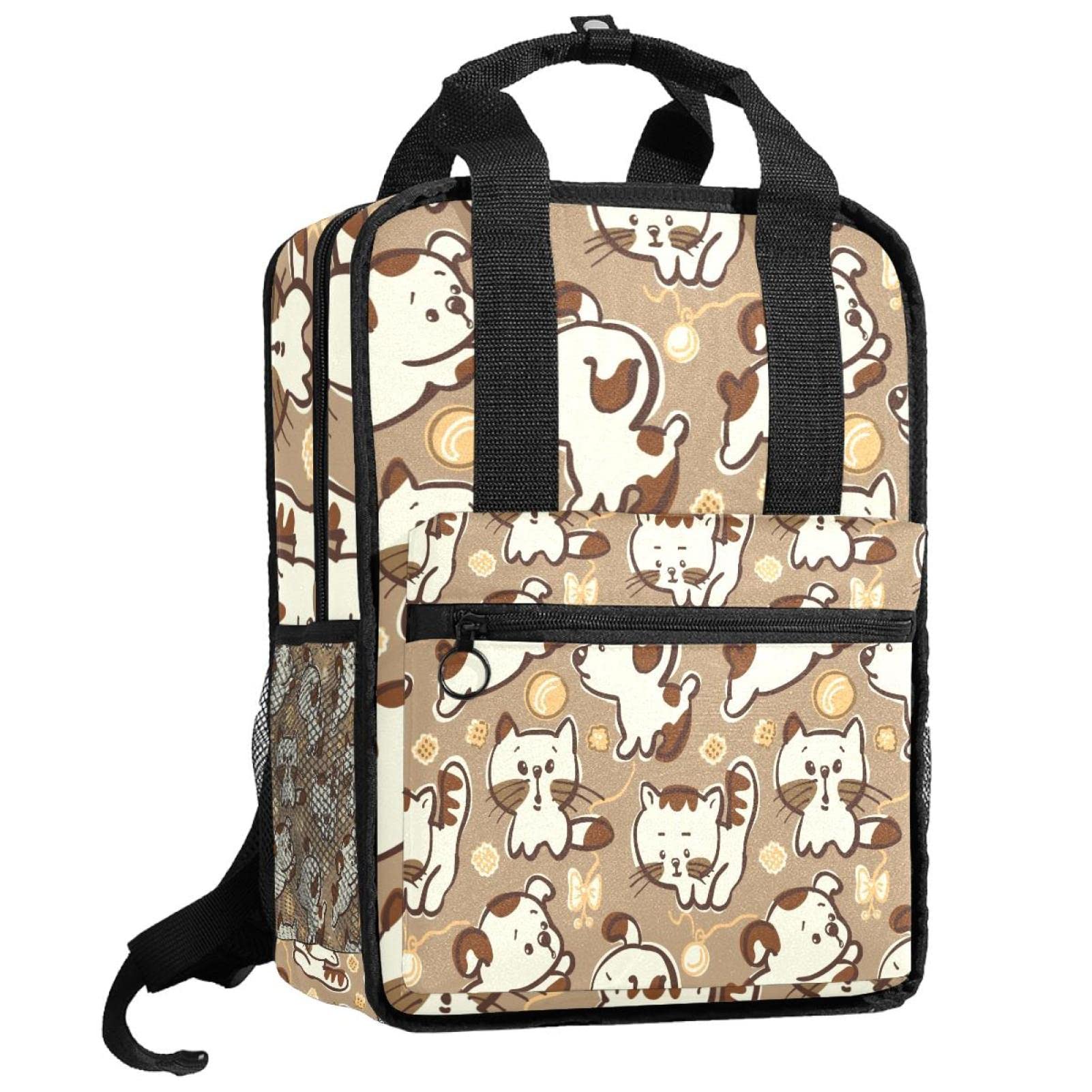 Cartable pour filles et garçons avec bretelles réglables motif chats - 8