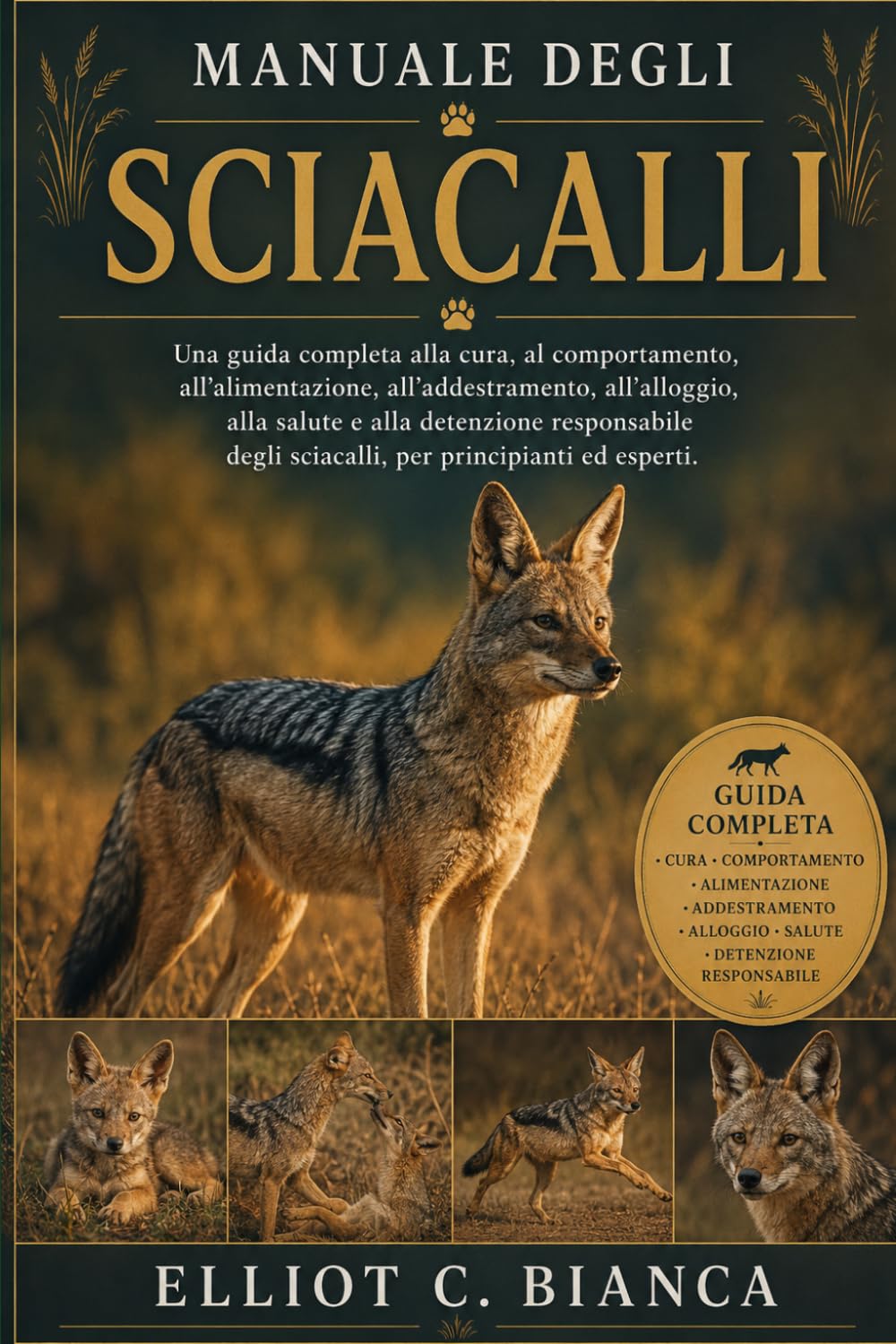 MANUALE DEGLI SCIACALLI: Una guida completa alla cura, al comportamento, all'alimentazione, all'addestramento, all'alloggio, alla salute e alla ... degli sciacalli, per principianti ed esperti.