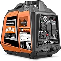 Vista 20 de GENMAX Generator，EPA Compliant, Eco-Mode Feature, Ultra Lightweight for Backup Home Use & Camping