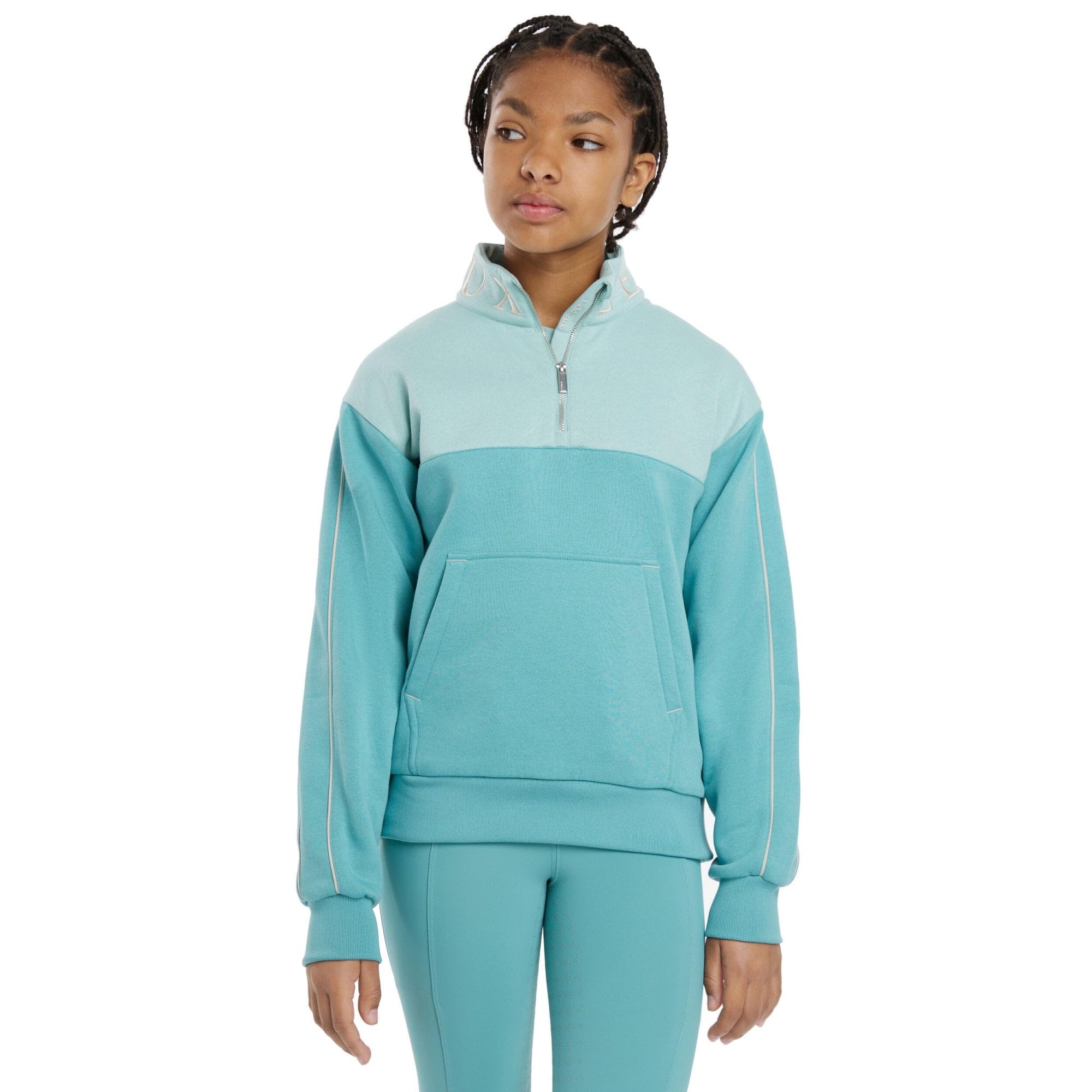 Lemieux Lagoon Young Rider Kate Quarter Zip Childrens Sweater
