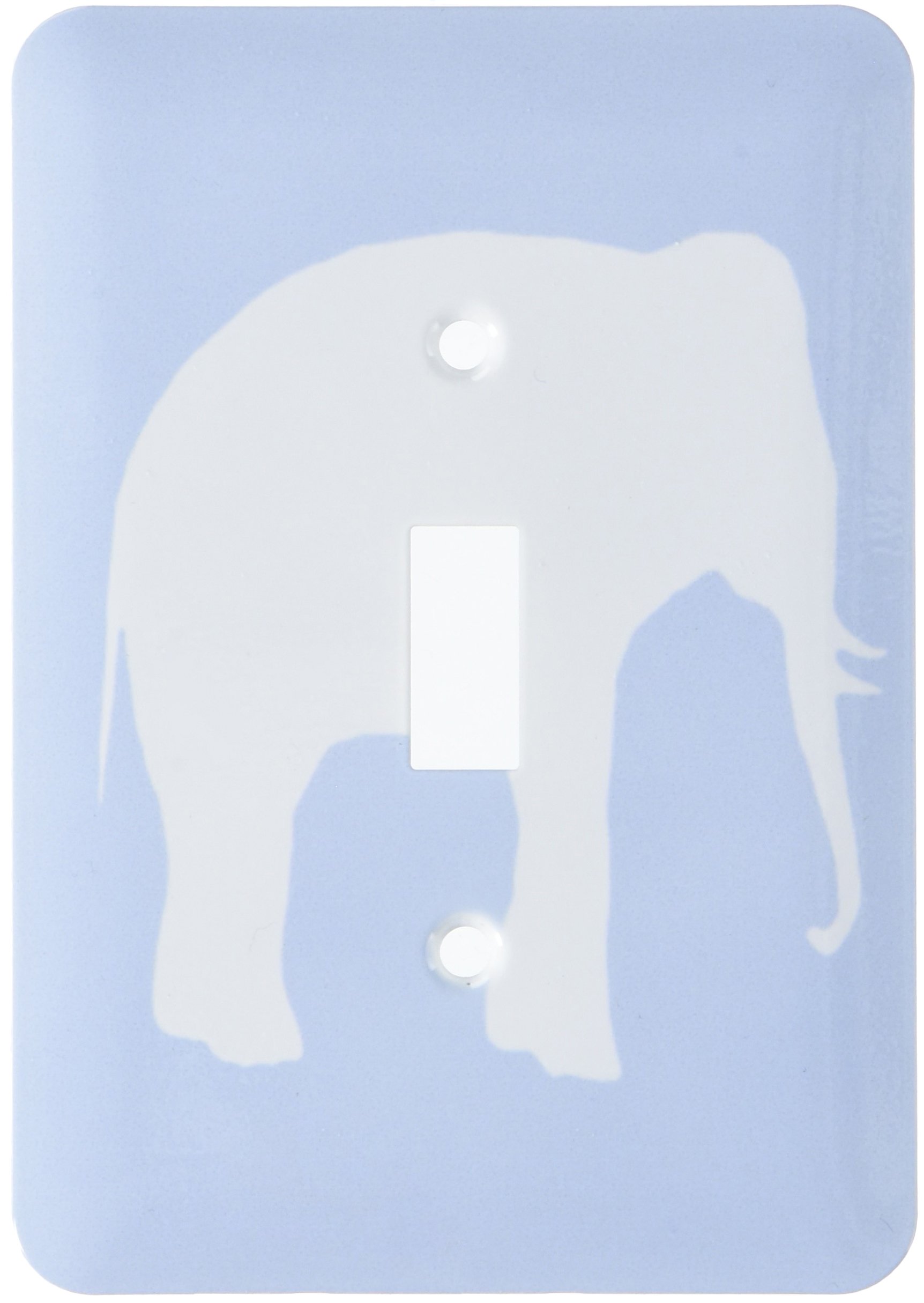 Funda para interruptor decorativa de diseño exclusivo con elefante blanco 3dRose