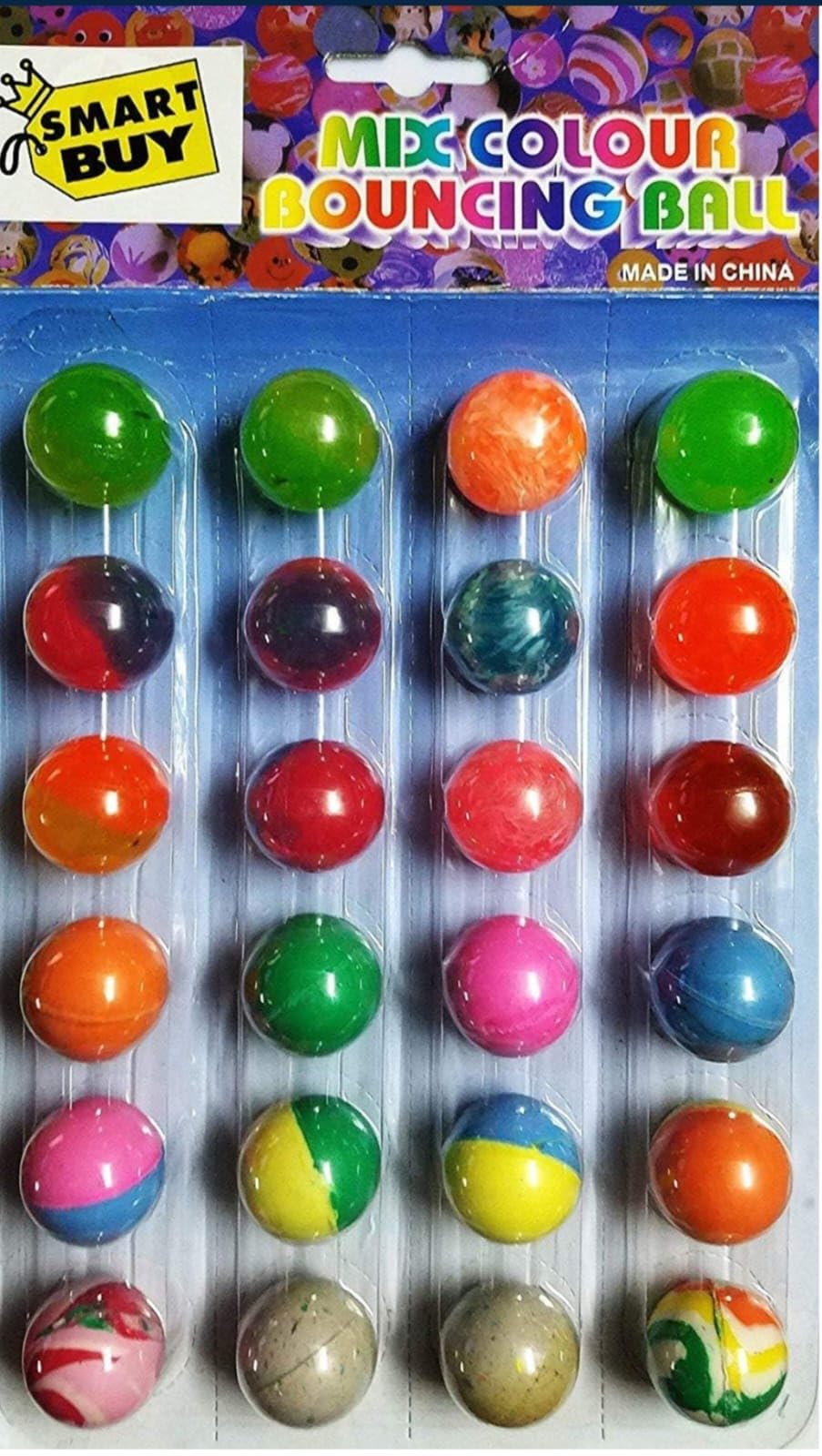 Little Toys 24 ps Colorful Jumping Balls for Kids, Crazy Bouncy Ball for Kids Outdoor Playing Ball Multicolor (Pack of 24 Balls) (B0CDPMVDS9) Amazon Price History, Amazon Price Tracker