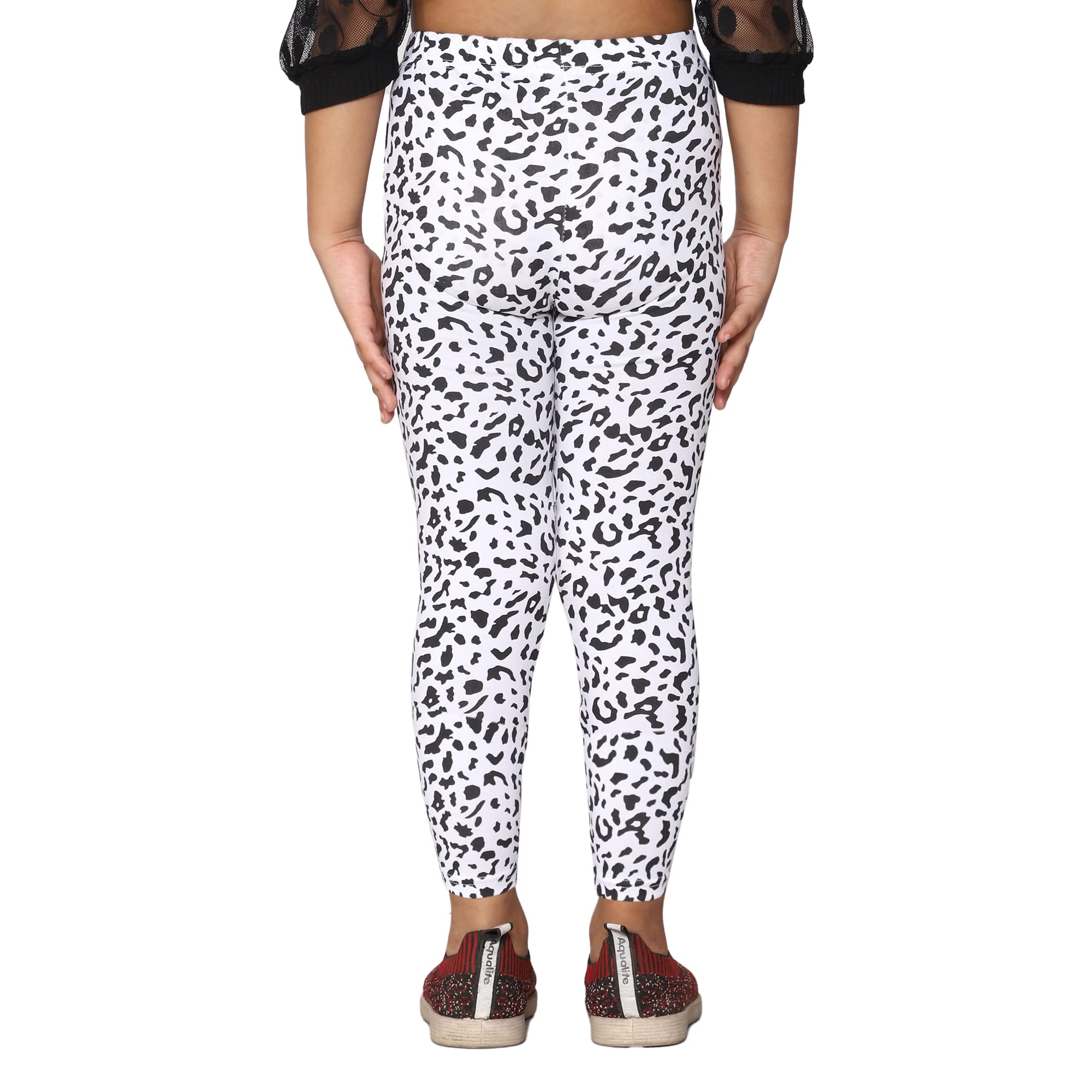 2K Kids Ankle Length Leggings for Girls |All Over Printed (Red Teddy::Black Scrap::Green Leaf::Grey Dot,13 Years - 14 Years) - Pack of 4 (2KGALAOP_RTBS_GLGD_1314Y) - Image 2 thumbnail