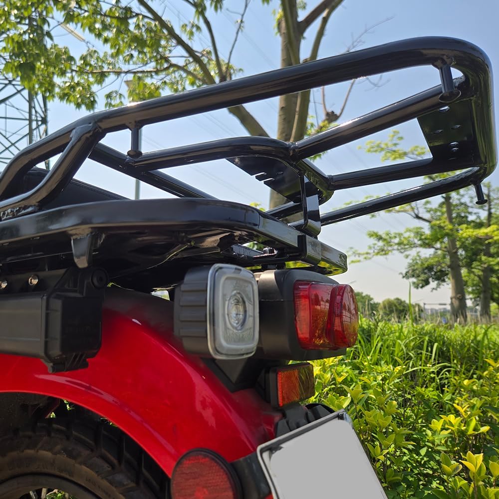 Black Rear Luggage Rack Compatible with Honda CT125 Trail 125 Hunter Cub 125