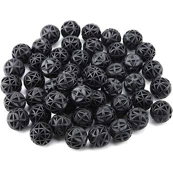 Butyeak Aquarium Bio Filter Balls Organic Filter Balls Aquarium Filter Bio Balls Pack of 100 Filter Biochemical Ball Reduces Number of Water Changes Filter Material for EX External Filter for Aquariums 16 mm