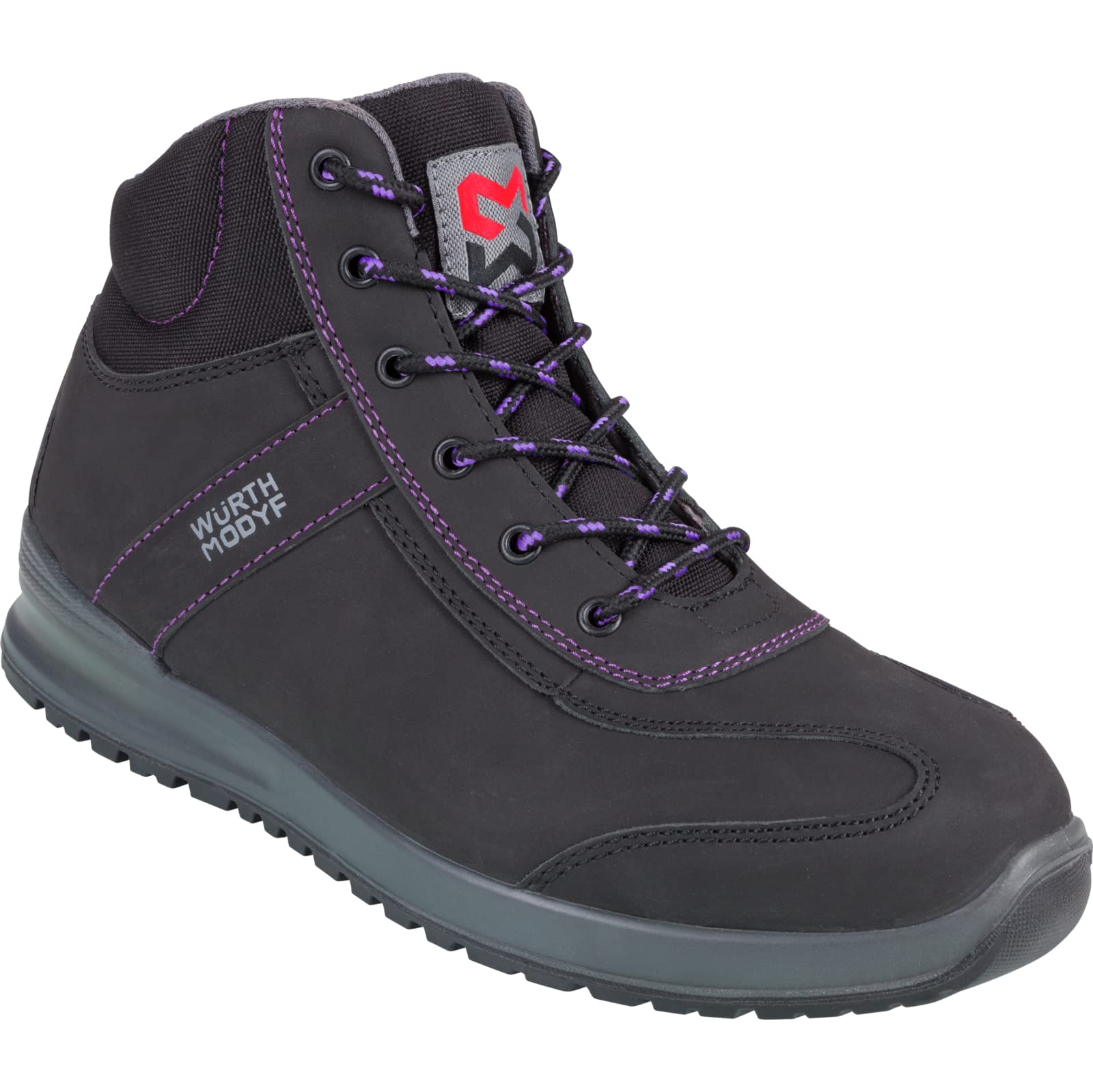 WüRTH MODYF Chaussures de sécurité montantes femme Carina S3 noires/violettes - Pointure 36