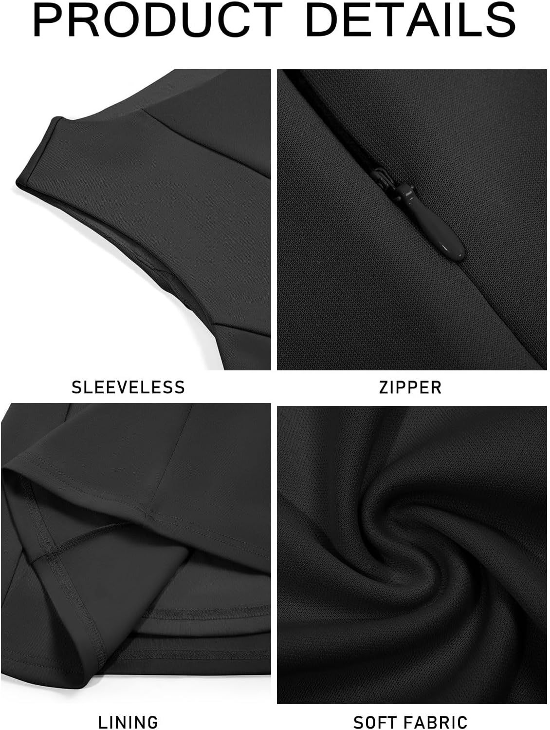 Yousify Womens Sleeveless Mini Dress Summer Boat Neck Pleated Party Club Flowy A Line Tank Dresses - Image 6