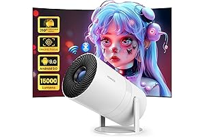 Android 9 Mini Projector with Wifi6 and Bluetooth