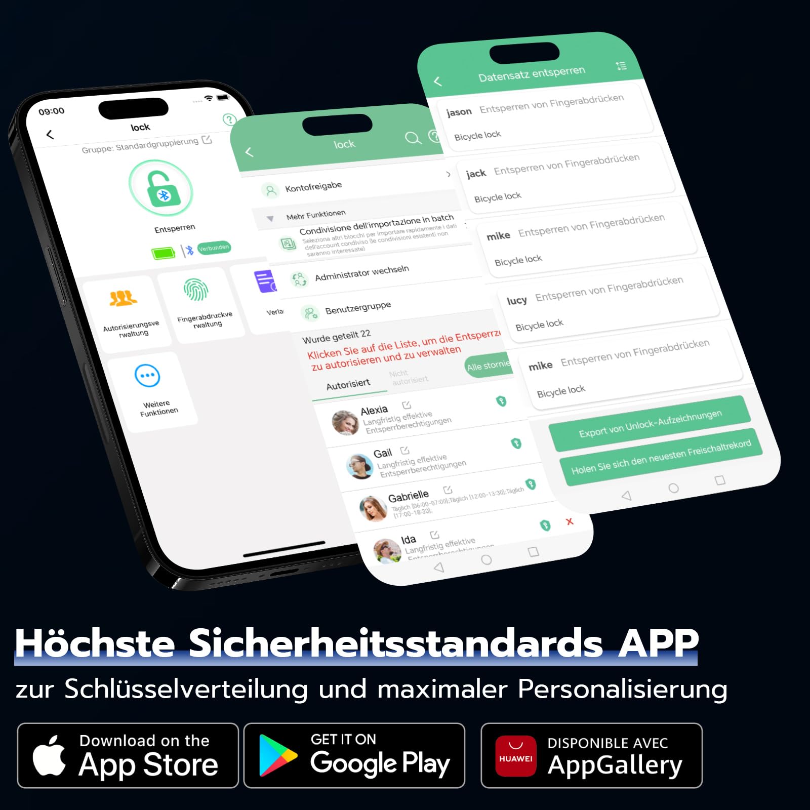 Eseesmart Vorhängeschloss Fingerabdruck, Schloss mit Fingerabdruck Bluetooth APP, Wasserdicht Padlock with fingerprint für Fitnessstudio Gepäck Lagerhäuser Frachtauto Garage Spind