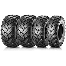 MaxAuto Set of 4 25x8-12 Front & 25x10-12 Rear ATV UTV Tires,25x8x12 25x10x12 Mud Trail Tires,6Ply,Tubeless