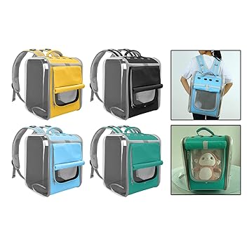 Aswadh Pet Carrier Dogs Below 6kg Cats Below 9kg Portable Dog Backpack for Walking Yellow