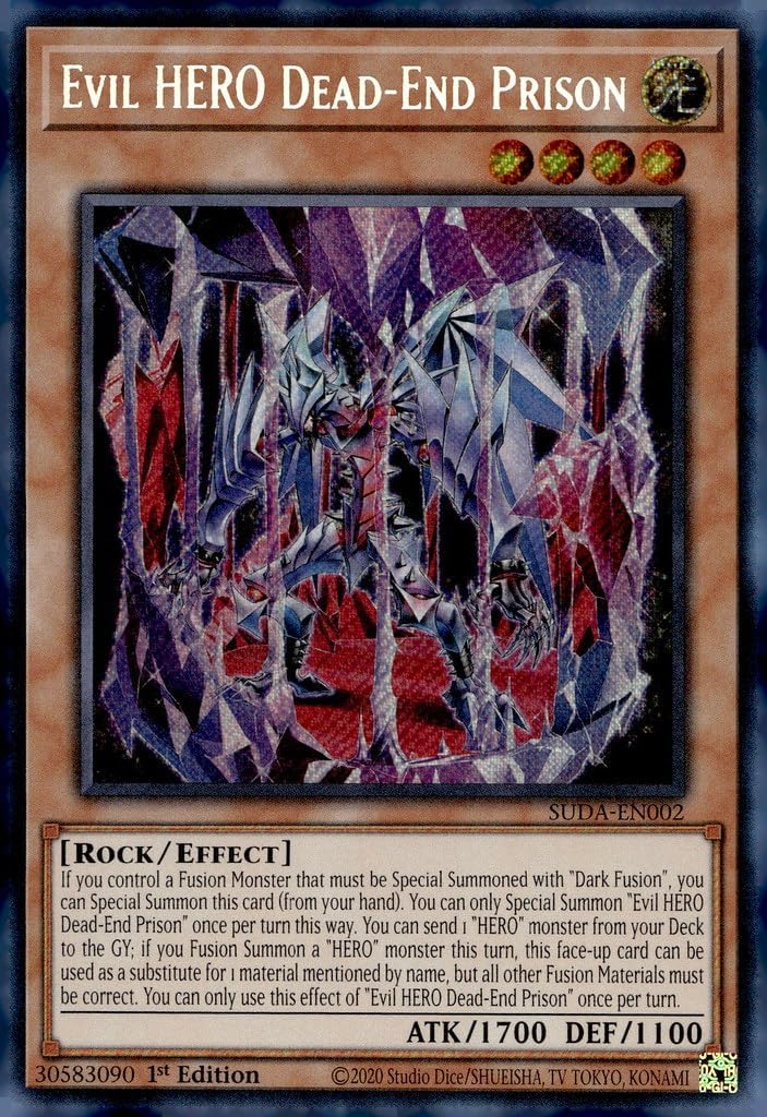 Evil Hero Dead-End Prison - SUDA-EN002 - Secret Rare - 1st Edition