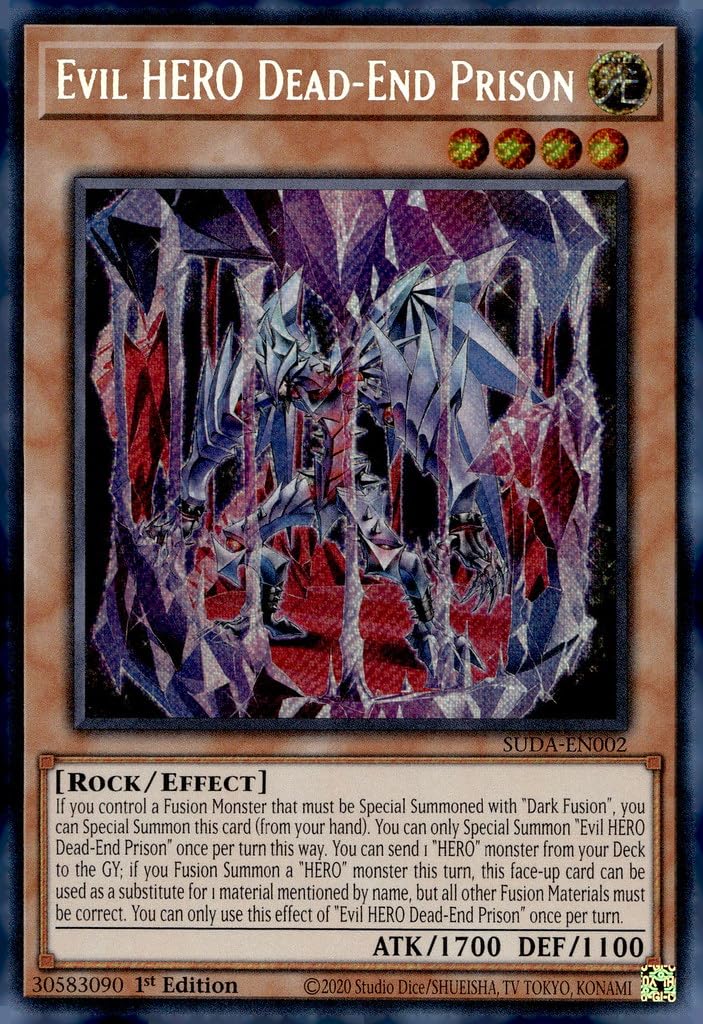 Evil Hero Dead-End Prison - SUDA-EN002 - Secret Rare - 1st Edition