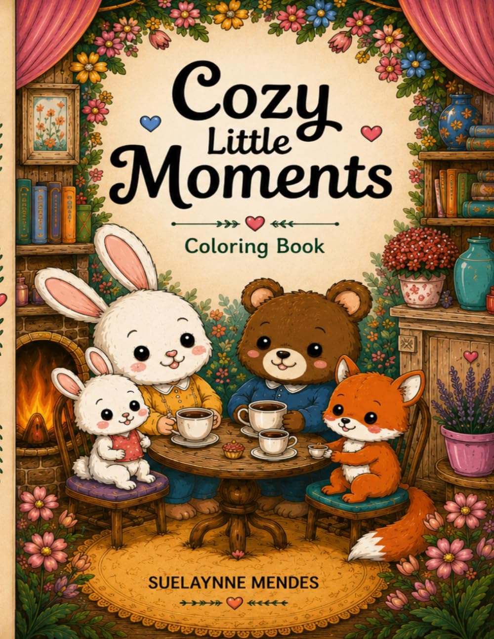 Cozy Little Moments: A Cozy Coloring Book Filled with Simple Joys, Cute Animal Friends and Peaceful Everyday Moments 25 Relaxing Coloring Pages of Friendship, Comfort and Cottagecore Charm