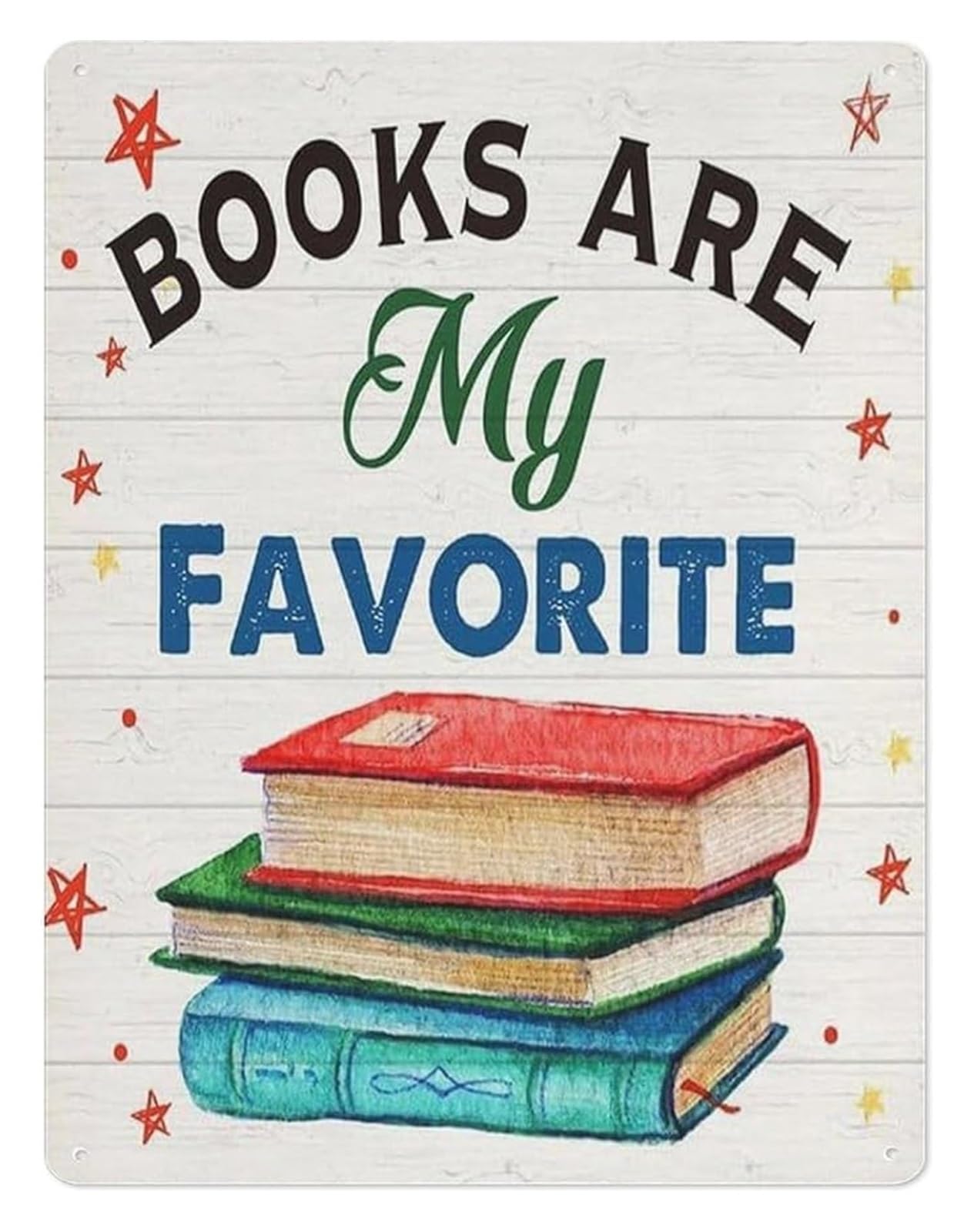 NWPNLXEA So Many Books So Little Time Metal Tin Sign 8 X 12 in Playful Bibliophile Plaque for Entryway Hallway