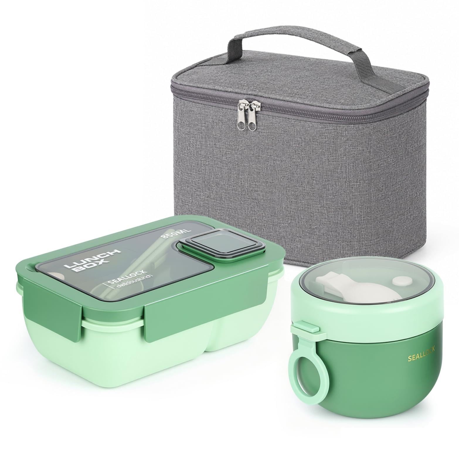 Stidyzo Lunch Box with Lunch Bag, 850ml Bento Box Complete Set