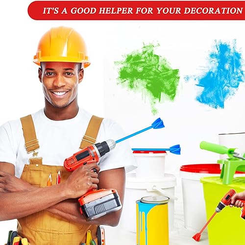 Miniatura 6 de 12 piezas de accesorios mezcladores de epoxi para taladro, hélice, mezclador de pintura, agitadores de pintura reutilizables, accesorio de taladro